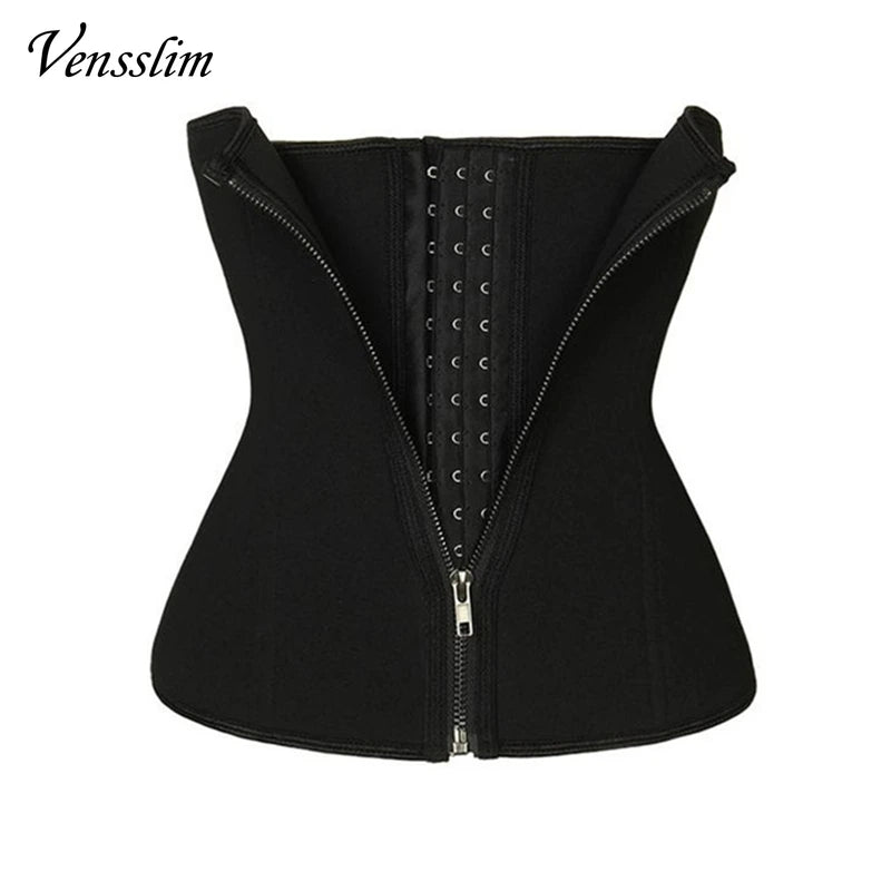 Vensslim Thermal Waist Trainer with Zipper – Slimming and Abdominal Support Belt
