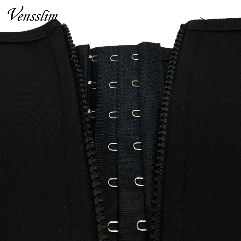 Vensslim Thermal Waist Trainer with Zipper – Slimming and Abdominal Support Belt